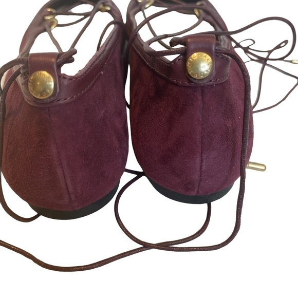 Michael Kors Purple Lace-Up Flats - Picture 5 of 10